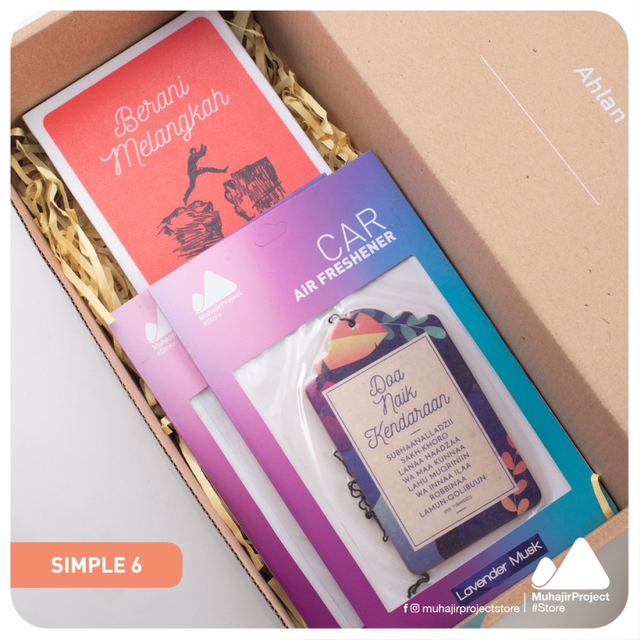 hampers box lebaran pengharum mobil gemapack