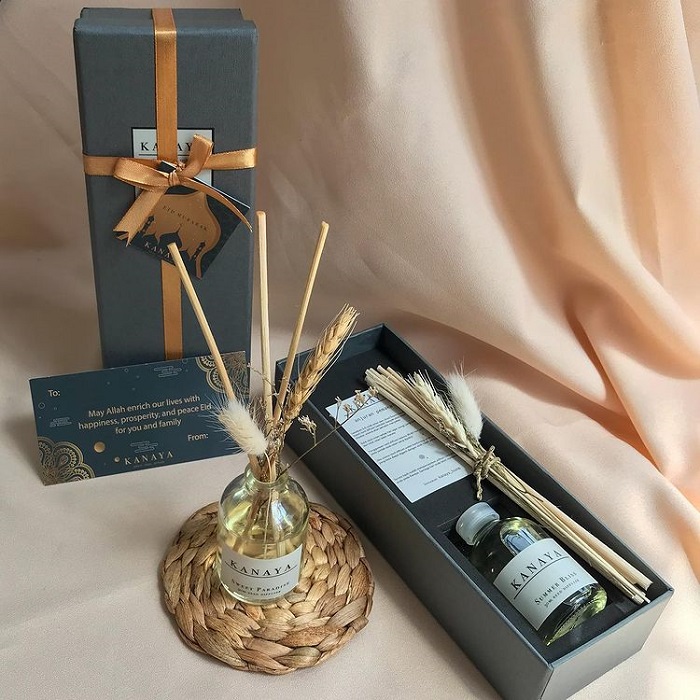 hampers box lebaran reed diffuser gemapack