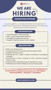 MARKETING OFFICER (CONTRACT)