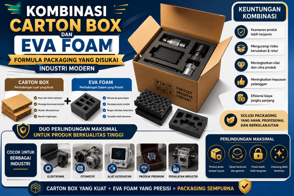 Kombinasi Carton Box dan EVA Foam: Formula Packaging yang Disukai Industri Modern