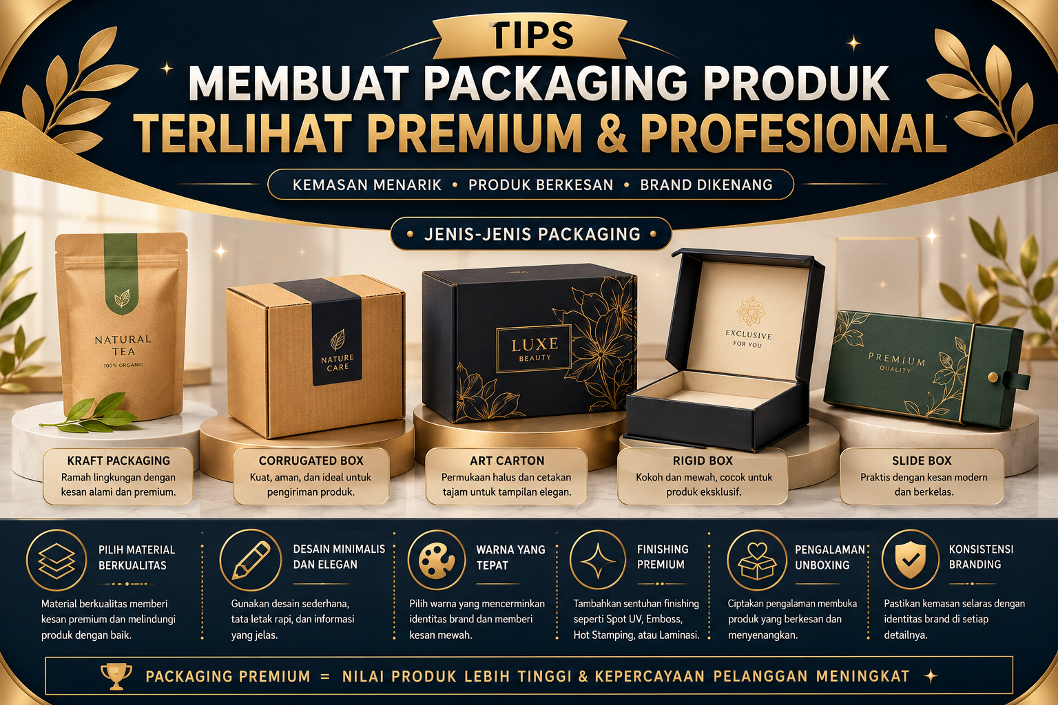 You are currently viewing Tips Membuat Packaging Produk Terlihat Premium dan Profesional