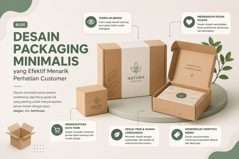 Read more about the article Desain Packaging Minimalis yang Efektif Menarik Perhatian Customer