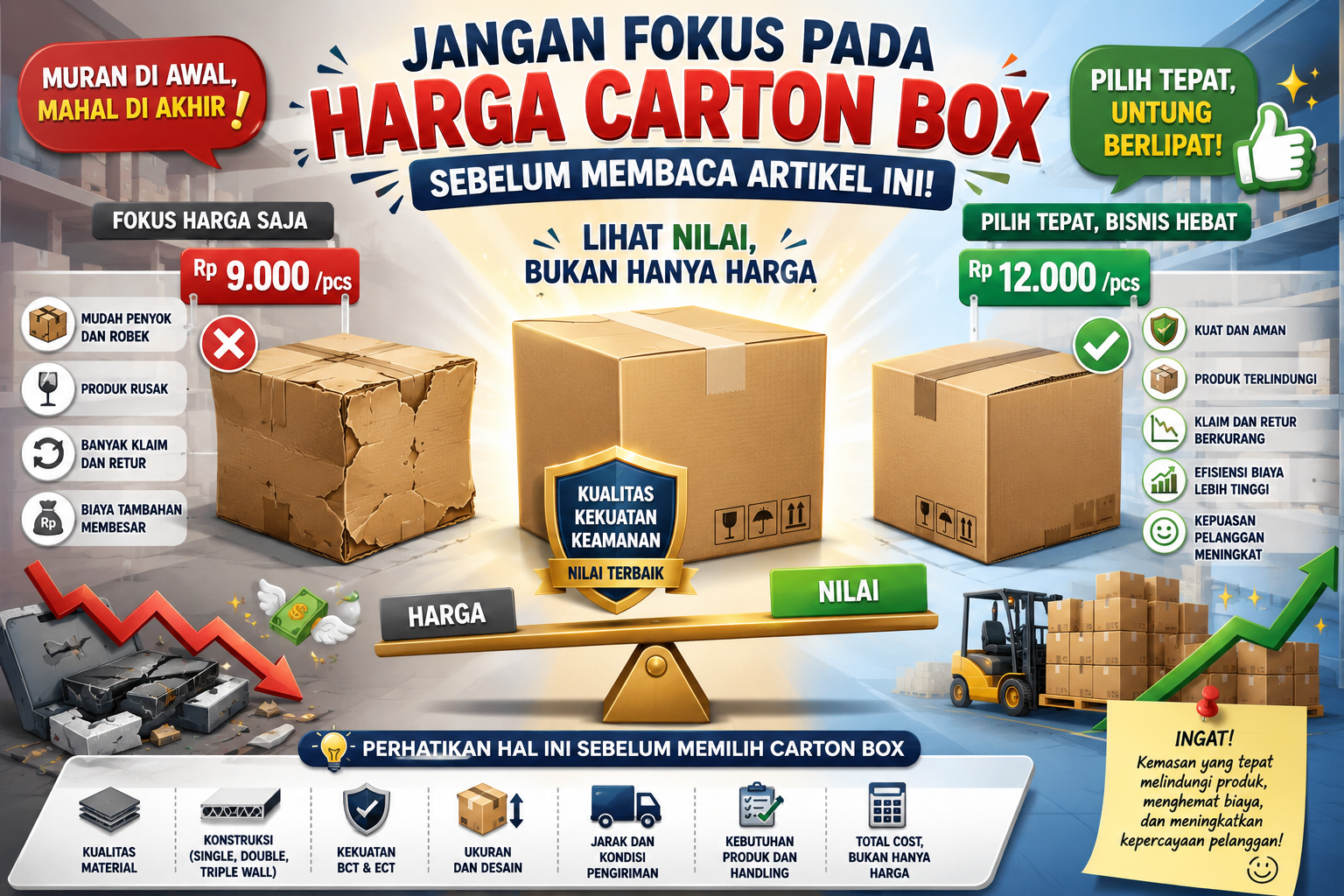 You are currently viewing Jangan Fokus pada Harga Carton Box Sebelum Membaca Artikel Ini