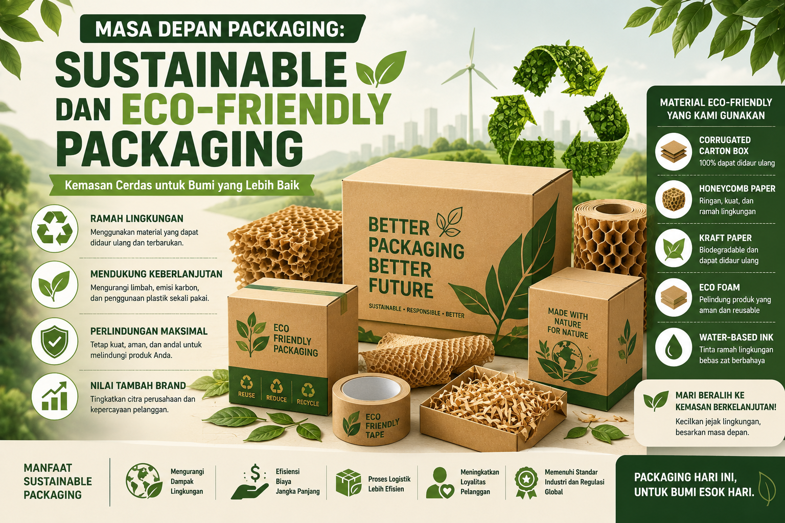 You are currently viewing Masa Depan Packaging: Sustainable dan Eco-Friendly Packaging sebagai Standar Industri Modern