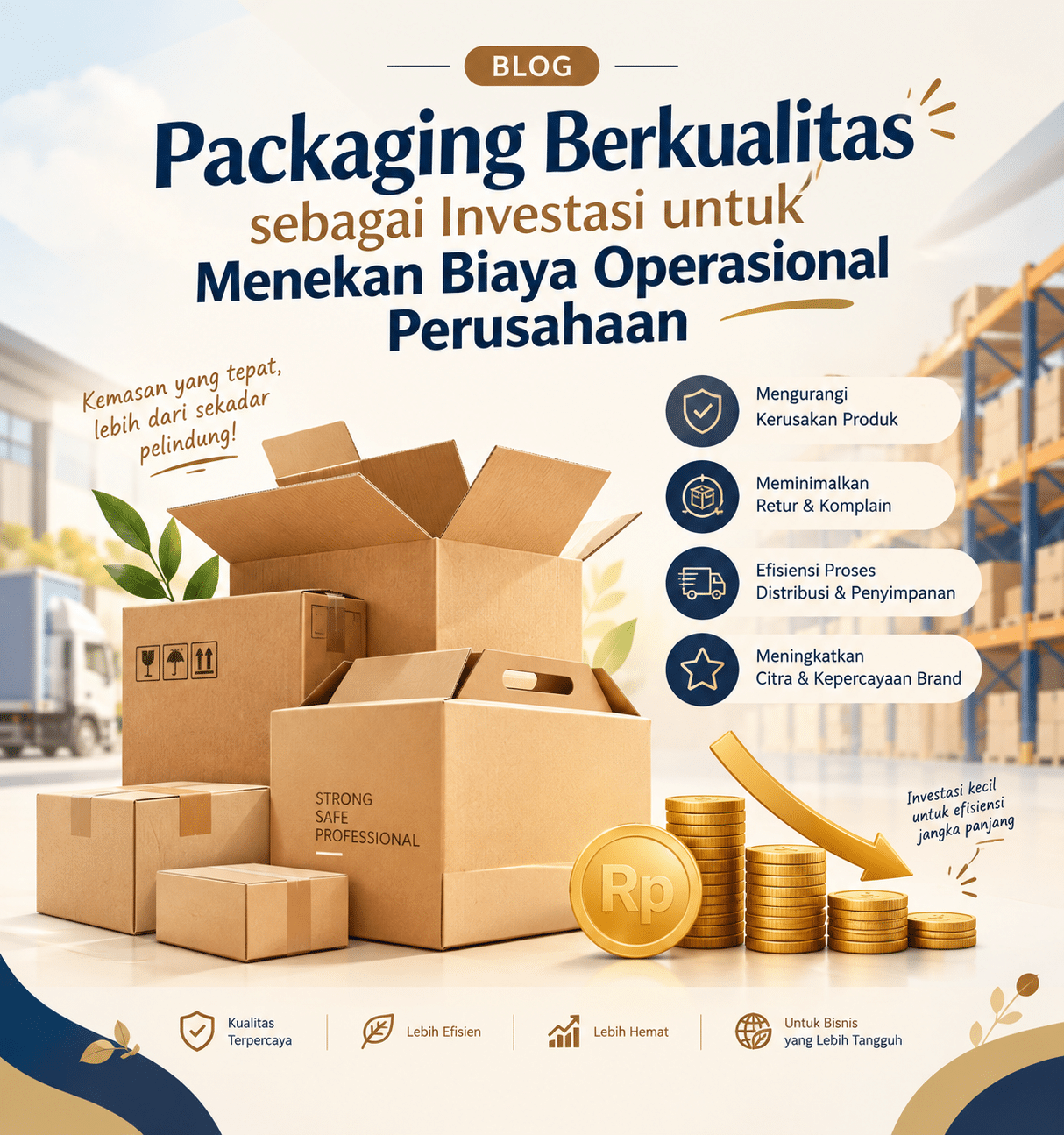 Read more about the article Packaging Berkualitas sebagai Investasi untuk Menekan Biaya Operasional Perusahaan