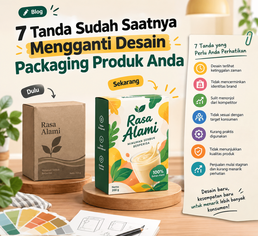 7 Tanda Sudah Saatnya Mengganti Desain Packaging Produk Anda