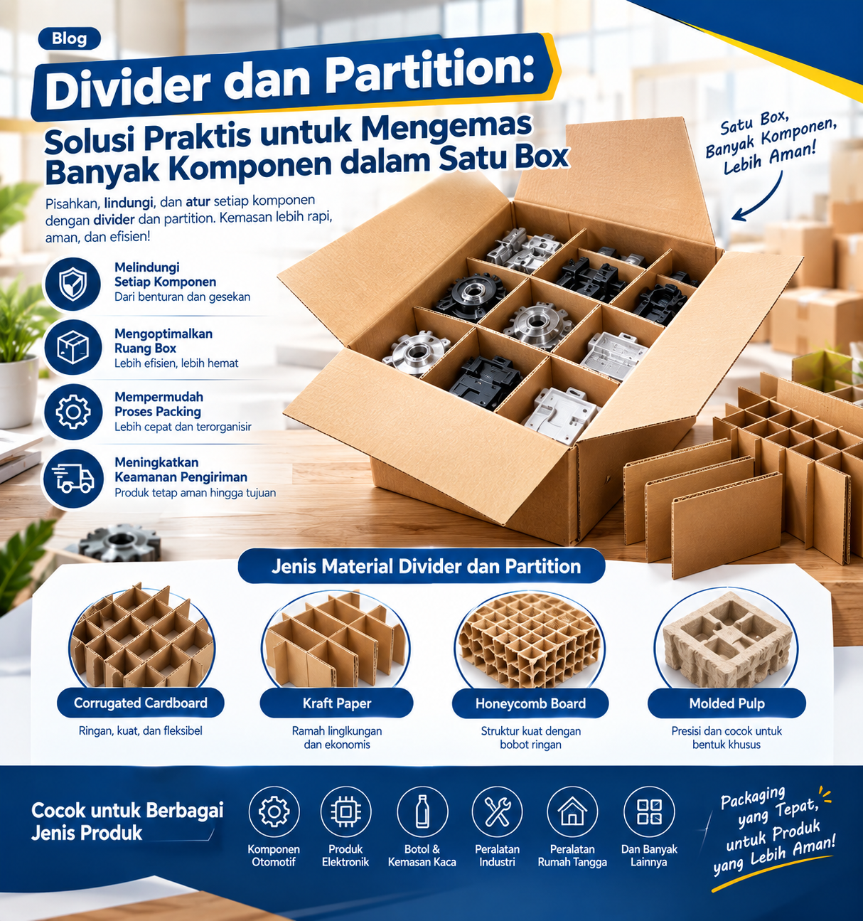 You are currently viewing Divider dan Partition: Solusi Praktis untuk Mengemas Banyak Komponen dalam Satu Box