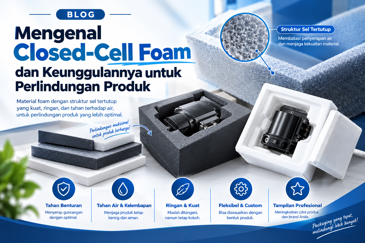 Read more about the article Mengenal Closed-Cell Foam dan Keunggulannya untuk Perlindungan Produk