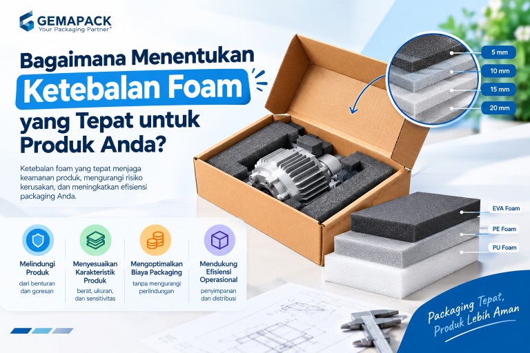 Read more about the article Bagaimana Menentukan Ketebalan Foam yang Tepat untuk Produk Anda?