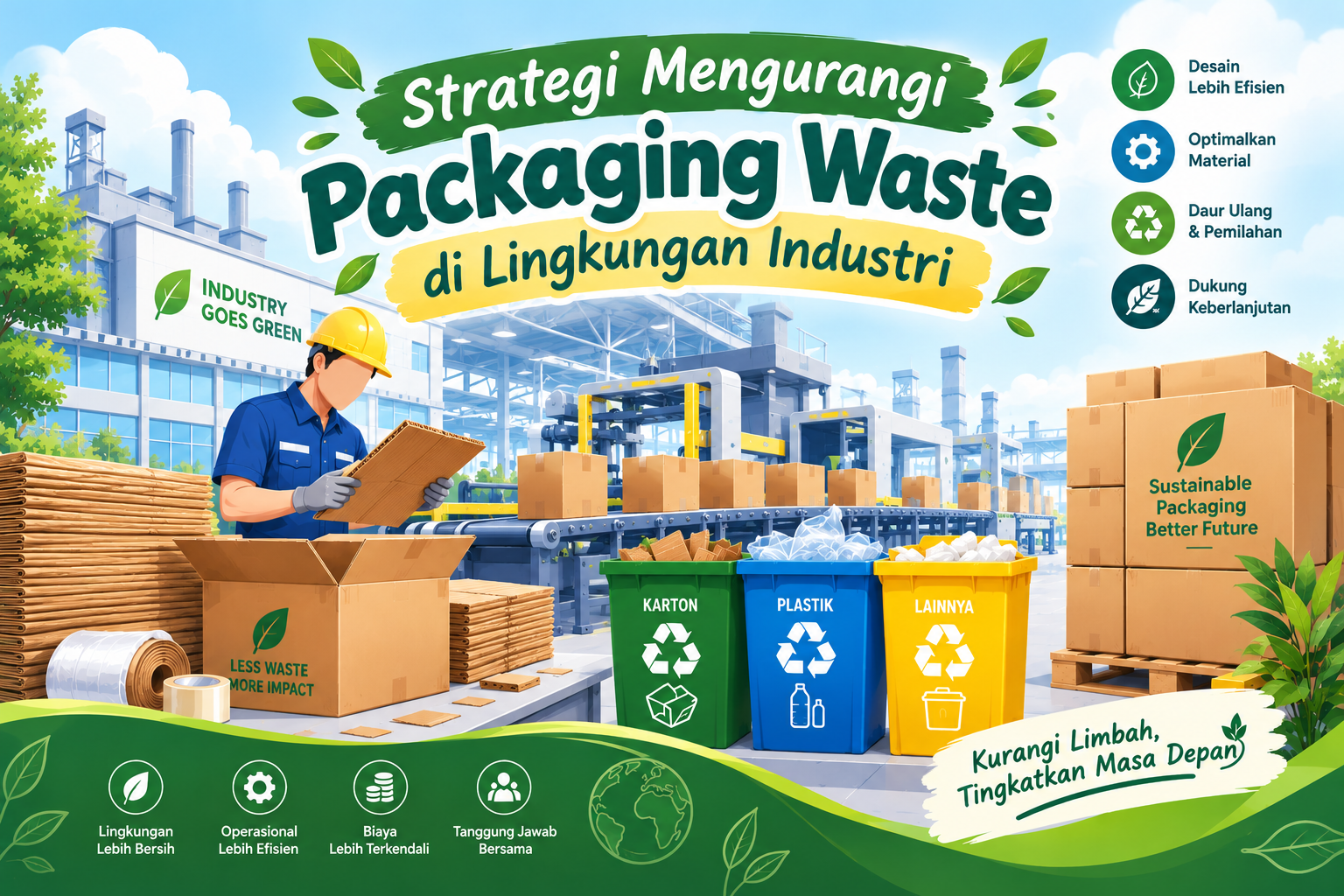 Read more about the article Strategi Mengurangi Packaging Waste di Lingkungan Industri